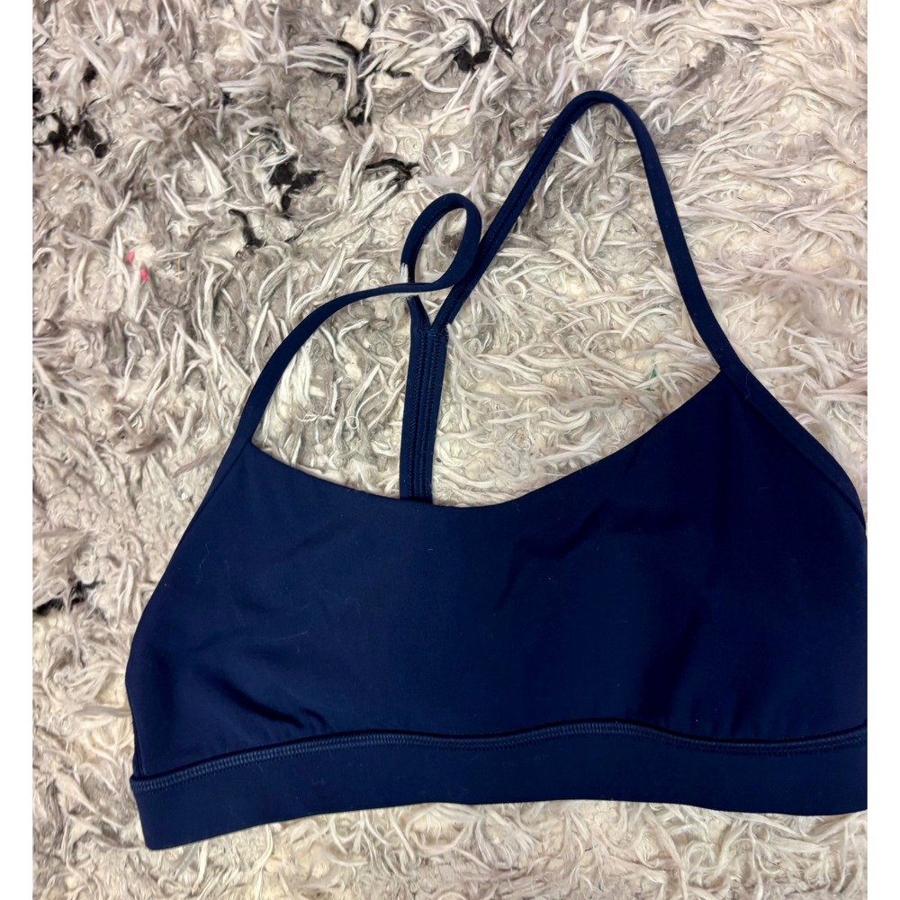 Lululemon Navy Blue Racerback Sports Bra Size Small‎ Activewear Yoga Gym